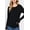 Black, variant on Women's Casual Long Dolman Sleeve Round Neck Tunic Top