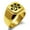 Gold, variant on Stainless Steel Letter Q Initial Cat Dog Paws Monogram Engraved Engraved Square Flat Top Biker Style Polished Signet Ring