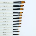 thumbnail image 2 of 12 PCS Acrylic Paint Brushes Adult Art Paint Brush Set for Watercolor Oil Gouache Face Body Miniatures Painting,Paintbrushes, 2 of 8