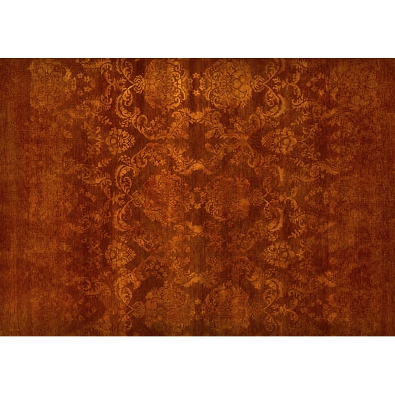 Ahgly Company Indoor Rectangle Oriental Yellow Industrial Area Rugs, 4' x 6'