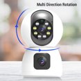 thumbnail image 4 of Smart Camera, Night Vision Camera Double Lens and View  for Garage Basement for Tuya, 4 of 7