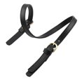 thumbnail image 3 of Correa para bolso de hombro con herrajes, accesorios de moda para bolsos, cuero PU simple negro, 3 of 9
