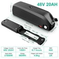 BVSLTUK Ebike Battery, 48V 20Ah Lg4800 Cell Electric Bike Battery for 200W-1600W Bafang Voilamart AW Ebikeling JauoPay PEXMOR L-Faster Other Motors.