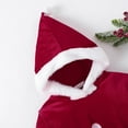 thumbnail image 2 of Robe de Noël pour Filles Tout-Petits Robe Mrs Claus Père Noël Velours Rouge Manches Longues Robe Princesse en Tulle, 2 of 6