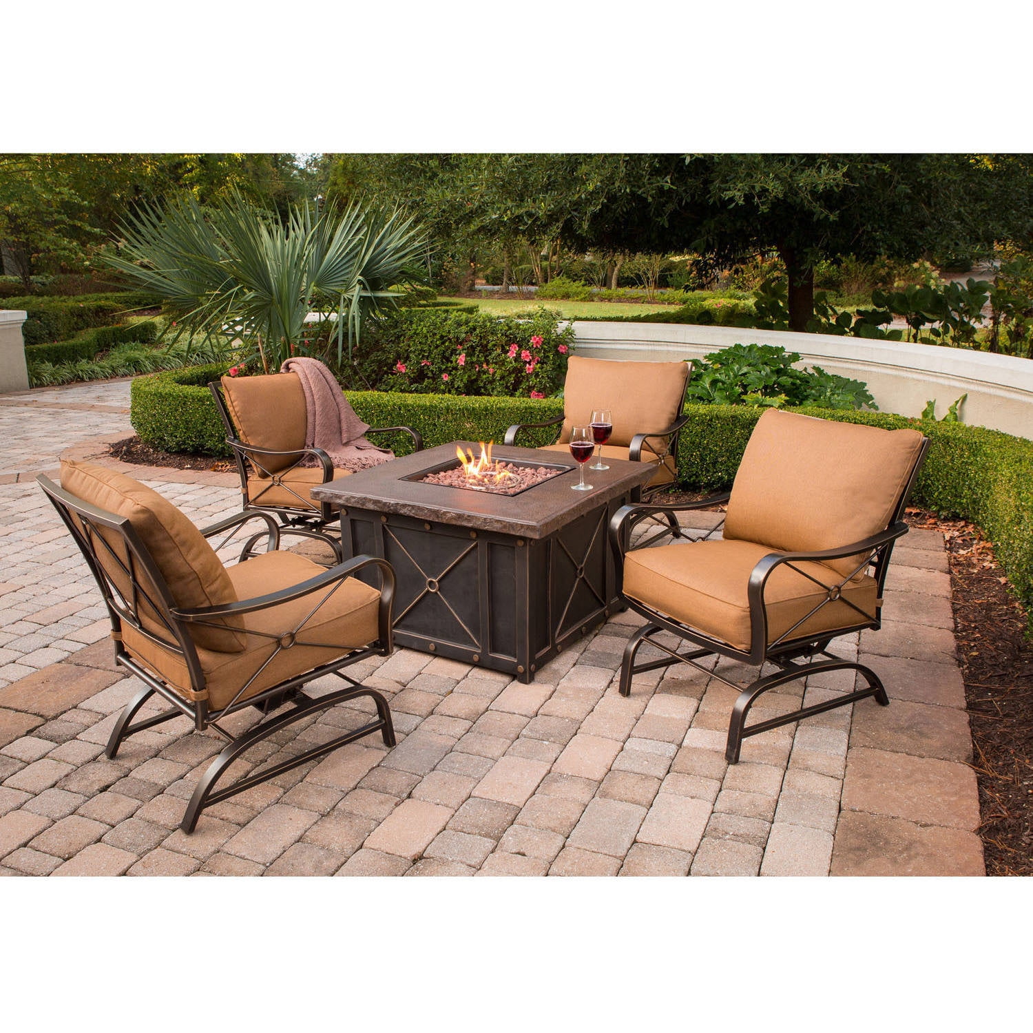 Cambridge Classic 5-Piece Fire Pit Lounge Set