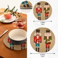 thumbnail image 3 of SKYSONIC Grunge Nutcrackers Pot Holders Trivets, 2 Pcs Heat Resistant Trivets,Vintage Style Cotton Thread Weave Mats for Hot Pads Pans Pot Bowl Teapot for Kitchen Decor, 3 of 7