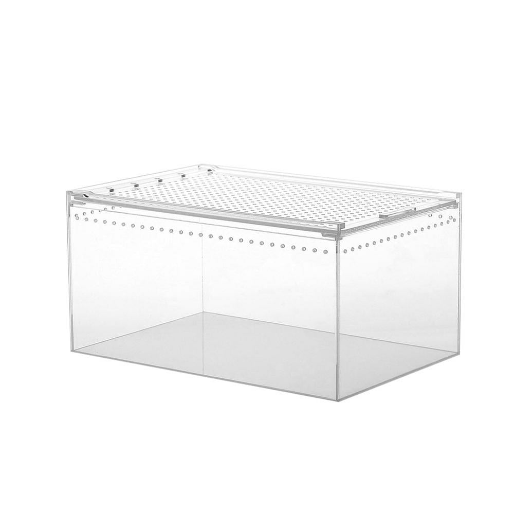 Tohuu Acrylic Terrarium Reptile Terrarium Breeding Tank Leak Proof