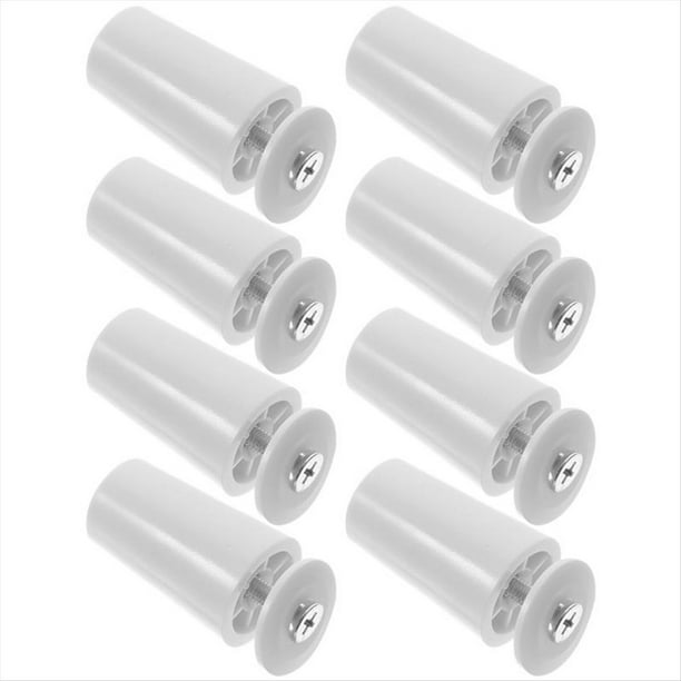 8 Topes Blancos para Persianas, Cortinas, Ventanas, Persianas Enrollables, Piezas de Reparación.