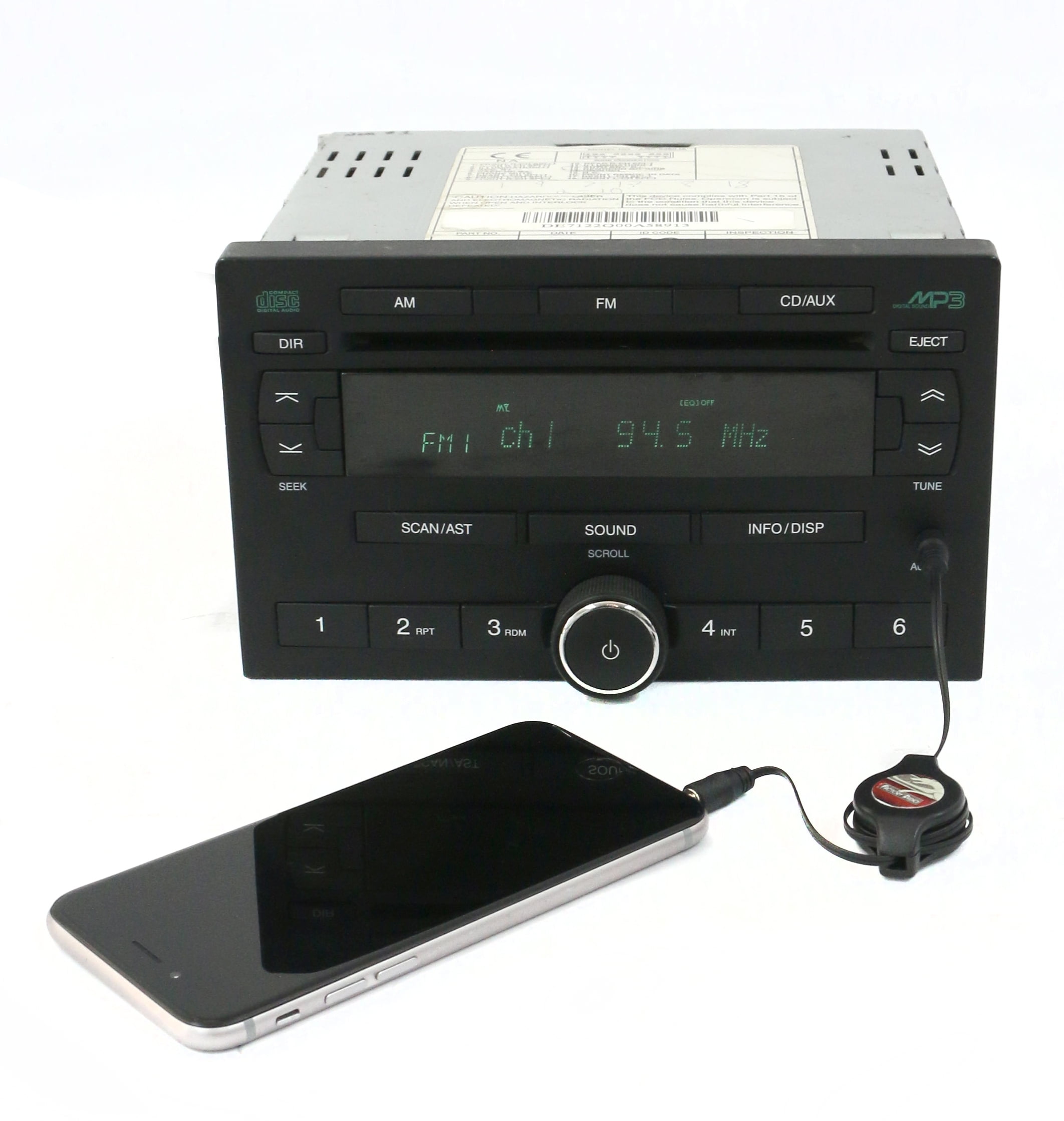 Restored 2005-2008 Suzuki Forenza AM FM Radio CD Player With Aux Input Part 96889781 (Refurbished)