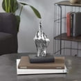 thumbnail image 1 of ZHAOCHENG Escultura de resina para dedos, adorno de escritorio, estatua con gesto de la mano, decoración del hogar, 1 of 3