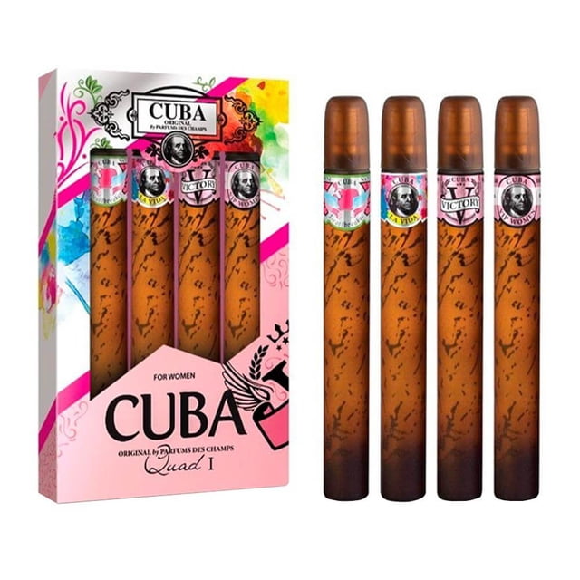 Mini Set de 4 Piezas Cuba Quad para Mujer de Cuba Cuba EDP 35ML
