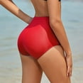 thumbnail image 3 of Linfrsh Women Strappy High Cut Bikini Bottom Full Coverage Bathing Suit Bottoms Swimsuit Bottom Plus Size Bikini Bottom Red,2XL, 3 of 5