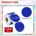 thumbnail image 2 of Uxcell 1000 Pcs Colored Dot Stickers, 3 Inch Circle Stickers Self Adhesive Large Circle Labels Tags Coding Labels Blank Round for Labeling Office Business Yard Sale Garage Sale Home, Dark Blue, 2 of 6