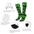 thumbnail image 6 of Easygdp Green Lightning Soccer Socks Sport Knee High Socks Calf Compression Athletic Socks for Men and Women, 6 of 9