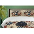 thumbnail image 5 of Ambesonne Rustic Duvet Cover Set, Modern and Simple Bouquet, Calking, Night Blue Ruby and Champagne, 5 of 6