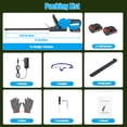 thumbnail image 4 of 22" Cordless Hedge Trimmer with 180° Rotatable Head, 21V Electric Bush Trimmer with 2 x 2000mAh Batteries, 1000W 24000r/min Motor, 65Mn Steel Blade for Garden Yard, Blue, 4 of 11