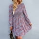 thumbnail image 1 of Vestido Estampado, Vestido De Mujer Cuello Redondo Elástico Cómodo Una Línea Para Ropa De Fiesta ANGGREK Otros, 1 of 6