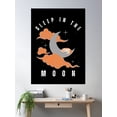 thumbnail image 2 of Sleep In The Moon Design Poster Wall Art, Modern Wall Decor, 16x24 UNFRAMED, 2 of 3