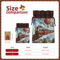thumbnail image 3 of Pofeuu Red Train Hot Air Balloon Print Burlap Bags with Drawstrings Drawstring Gift Bags Pouch Bag for Thankgiving Birthday Party Gift Wrapping Treats and Party Favors-Black, 3 of 8