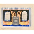 thumbnail image 2 of Winold Reiss 18x15 Gold Ornate Wood Frame and Double Matted Museum Art Print Titled - Designs for Staged Commercial or Trade Exhibition Displays of Coal-Fired Water Heaters and Furniture.) (, 2 of 4