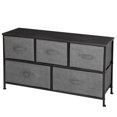 thumbnail image 3 of SuperDeal Simple 5 Drawers Dresser Chest of Drawers MDF Gray, 3 of 10