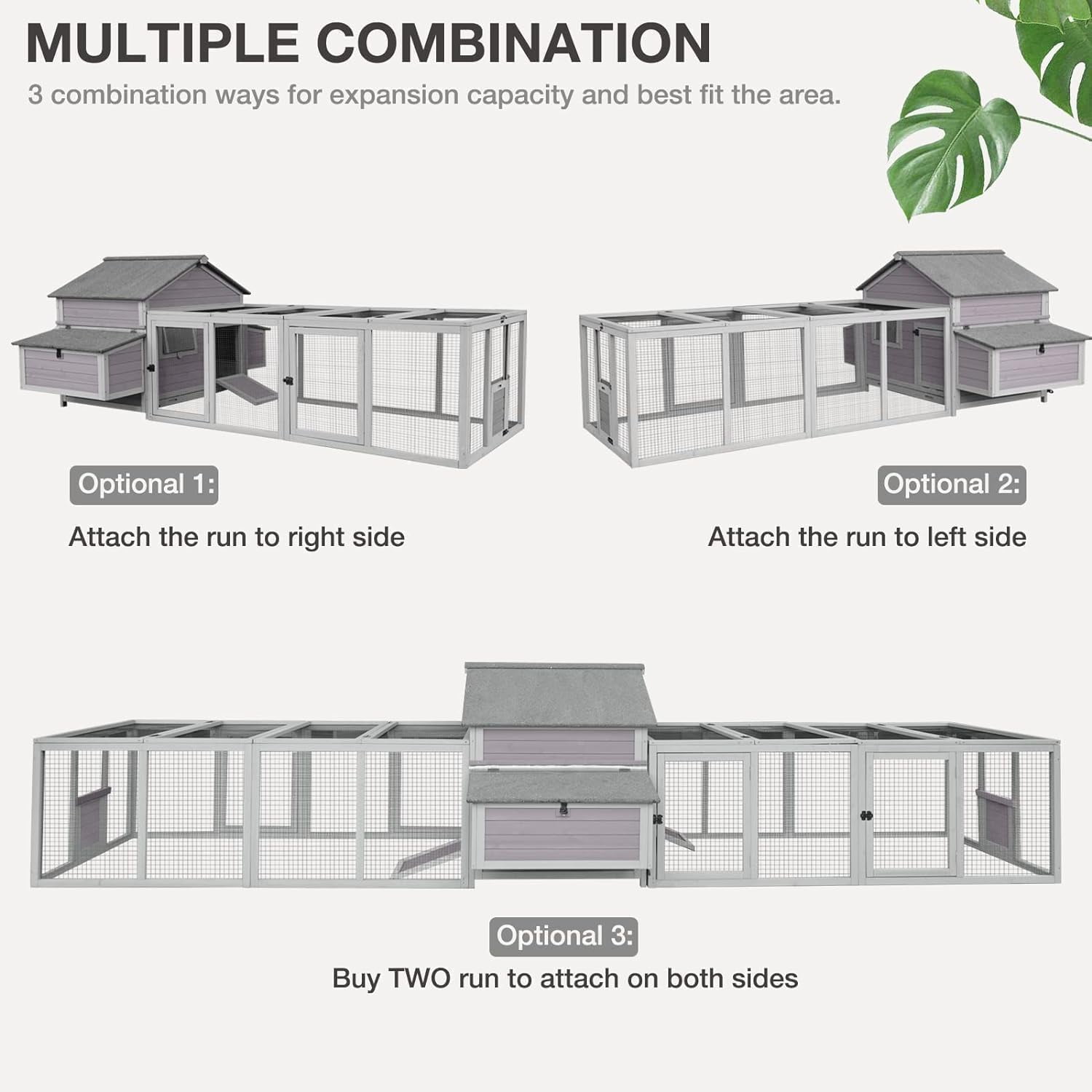 MEDEHOO Large Chicken Coop Run Extension-Durable Chicken Enclosure for Chicks, Ducks, Rabbits(20.73 Ft²)