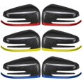 thumbnail image 3 of 2 tapas de espejo retrovisor lateral para coche para C E Cla Gla Class W176 W117 Fiber+Blue, 3 of 5