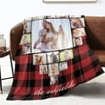 thumbnail image 4 of Love Hapiness Custom Blanket with 15 Photos Personalized Picture Blankets Customized Gifts for Girfriend for Valentiens, 60x80 inch Blankets, 4 of 5