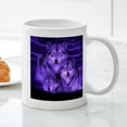 thumbnail image 3 of CafePress - Wolf Pack Mug - 11 oz Ceramic Mug - Novelty Coffee Tea Cup, 3 of 4