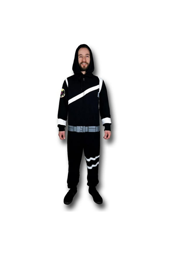 MARVEL Mens Marvel Comics Agents of Shield Hooded Onesie Pajama (2X)
