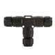 thumbnail image 1 of Conector de cable impermeable de 1 pieza, prensaestopas profesional, conector de cable de 3 vías, 1 of 7