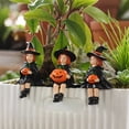 thumbnail image 3 of Set de esculturas de brujas de Halloween para decoración de jardín en resina, 3 of 4
