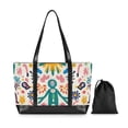 thumbnail image 7 of FORMRS Canvas Laptop Tote Bag for Women with 15.6" Computer Compartments Shoulder Handbag, Abstract Floral, 7 of 7