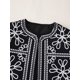 thumbnail image 5 of HH TRAF Otoño Invierno Mujer Elegante Cárdigan Estampado En Blanco Y Negro Cuello Redondo Moda Botón Manga Larga Ropa De Calle Para Mujer, 5 of 5