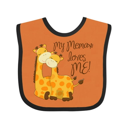 

Inktastic My Memaw Loves Me! Gift Baby Boy or Baby Girl Bib