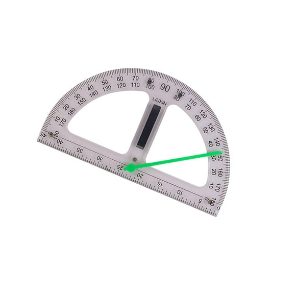 QualitChoice Large Geometry Math Ruler Teaching Ruler for Protractor Board Black Whiteboard Teachers Clear Protractor