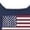 Navy USA, variant on Fashion Summer Two Piece Set Crewneck Tshirt and Short Sets Minimalist Design No Pockets Cruise Outfit Polished Brunch Patriotic Fourth of July 4th Independence Day Navy USA M