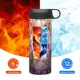 thumbnail image 6 of Yiaed Dog in Lavender Flowers Print Water Bottle with Straw Lid, Stainless Steel Double Wall Insulated Water Bottle | Leak-Proof and Spill-Proof Water Bottle, 6 of 8