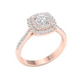 thumbnail image 2 of Imperial 1 Ct TDW Round Diamond Double Halo Engagement Ring in 10K Rose Gold (H-I, I2), 2 of 4