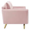 thumbnail image 3 of Modway Revive Performance Velvet Loveseat in Pink, 3 of 8