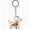 E, variant on Dog Hair Storage Keychain, Clear Puppy Shaped Pet Fur Keepsake Capsule Pendant, Portable Pet Hair Memorial Holder Key Ring, Sentimental Gift for Dog Lovers