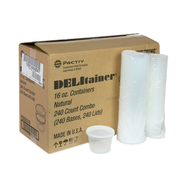 Newspring DELItainer Microwavable Container, 16 oz, 2 x 2 x 2, Clear, Plastic, 240/Carton Newspring DELItainer Microwavable Container, 16 oz, 2 x 2 x 2, Clear, Plastic, 240/Carton