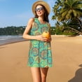 thumbnail image 3 of Disketp Colourful Tie Dye para Vestido sin Mangas para Mujeres, Vestidos de Verano para Mujeres, Casual y Holgado para la Playa, 3 of 7