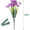 thumbnail image 6 of Sinhoon 12 Bundles Artificial Flowers Outdoor, Artificial Plants UV Resistant Fake Plants for Outdoors Outside Front Porch Window Box Hanging Planter Decoration,Purple, 6 of 14