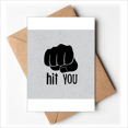 thumbnail image 1 of Fist Outline Personalized Gesture Greeting Cards You are Invited Invitations, 1 of 3