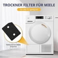 thumbnail image 3 of Replacement Filter for Miele T1 Series Heat Pump Dryer 9164761 Fine Coarse Double Layer 207x157x30mm 4 pack, 3 of 5
