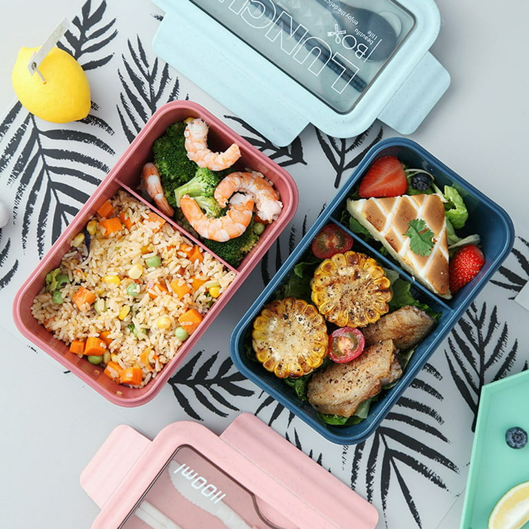 LOVINA 1100 ML Bento Lunch Box For Kids Childrens With Utensils, Insulated  Lunch Bag, Durable for On-the-Go Meal, BPA-Free and Food-Safe Materials(New