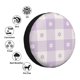 thumbnail image 4 of Balery Floral Purple Buffalo Plaid Cubiertas para Neumáticos - Protector Resistente para Neumáticos de Camioneta, SUV, Remolque, Camper y RV-14 inch, 4 of 6