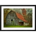 thumbnail image 2 of Art.com USA, Indiana. Rural Landscape, Vine Covered Barn with Red Roof Photographic Print by Rona Schwarz, Black Frame Wall Art, 23" x 17", 2 of 5