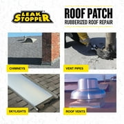 Leak Stopper Roof Patch, Black, 10 oz Tube